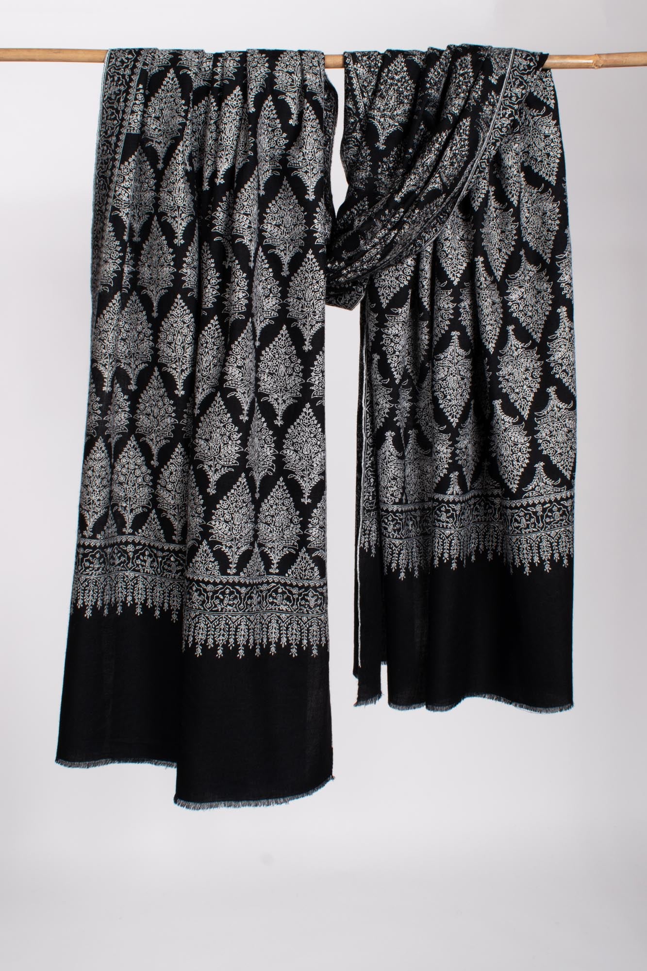 Black XL RASHINA RASHMINA RASHINA SHAWL - Foresta