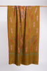 Soft Cashmere Scarf in Golden with Sozni Embroidery - MAJOR