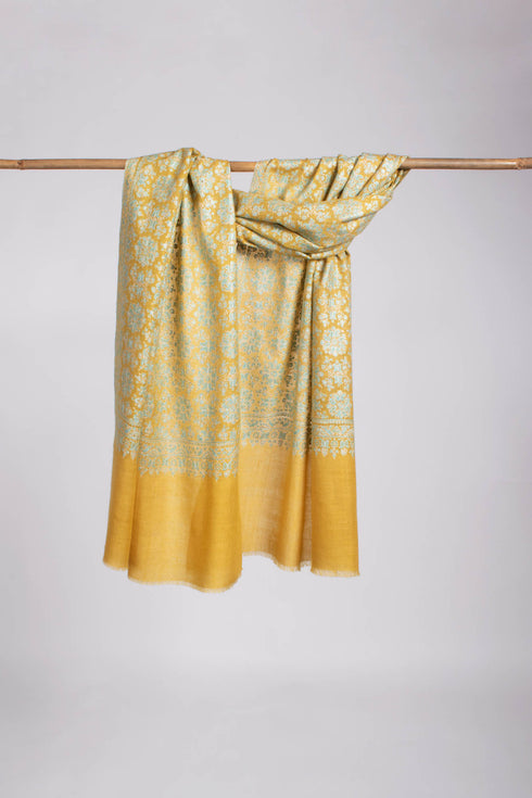 Golden Yellow Handmade Cashmere Scarf Women - KOTZEBUE