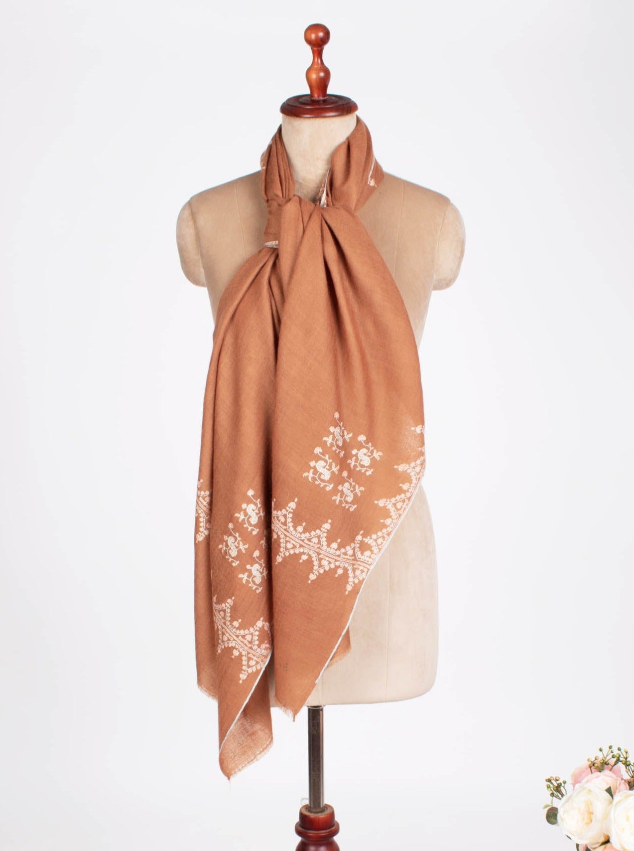 Hand Embroidered Festival Cashmere Wrap - VINCENNES