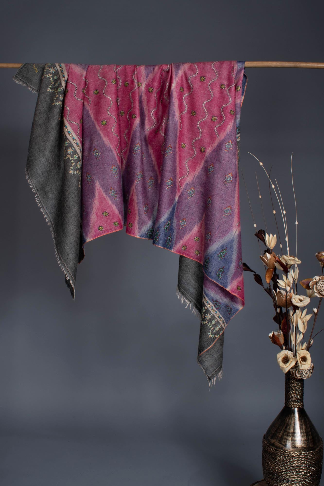 手工刺绣 Ikat Pashmina - BARMER