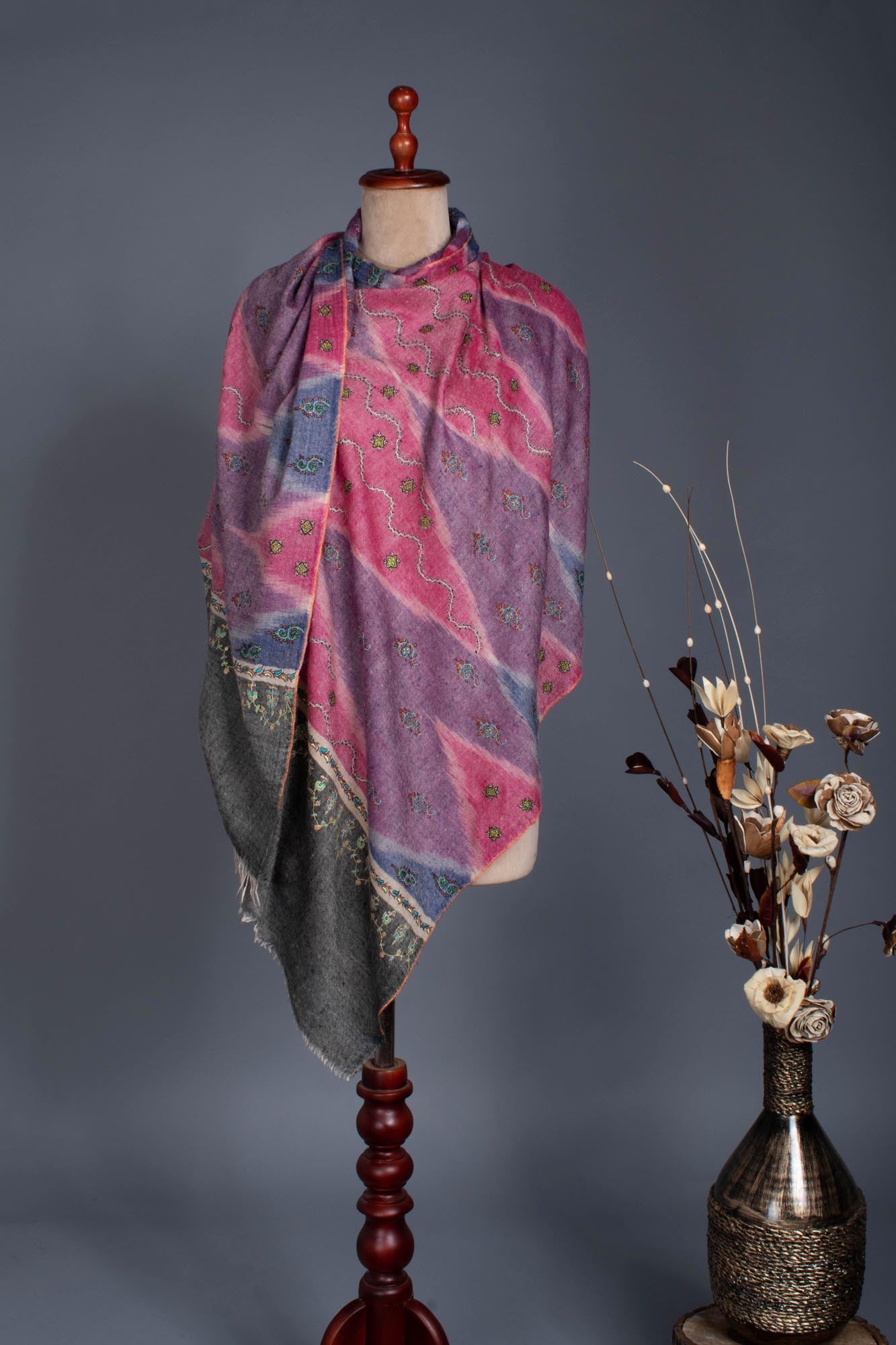 手工刺绣 Ikat Pashmina - BARMER