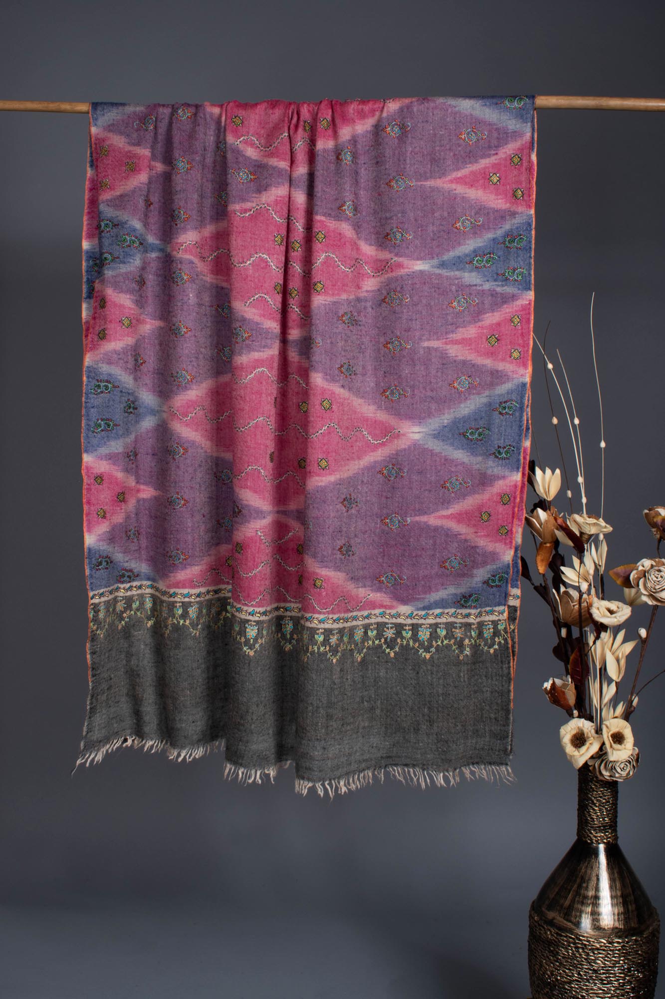 手工刺绣 Ikat Pashmina - BARMER