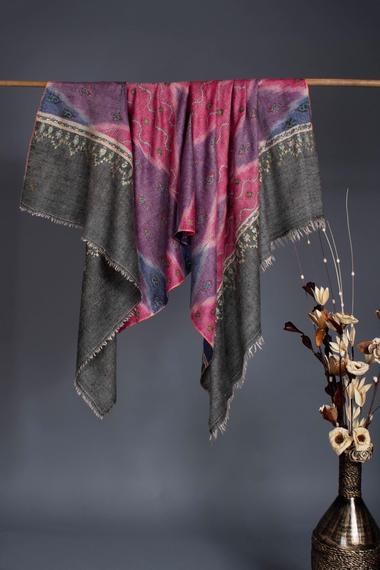 手工刺绣 Ikat Pashmina - BARMER