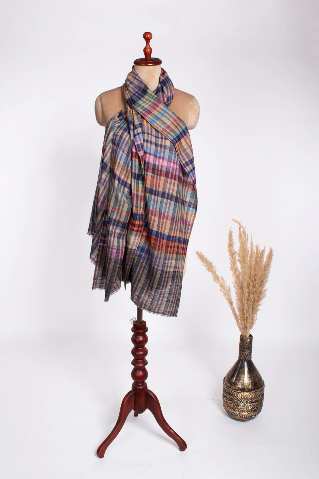 Boho Chic Handloomed Cashmere Pashmina Scarf - WEALDEN