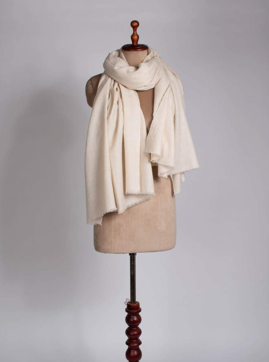 Natural Ivory Pashmina