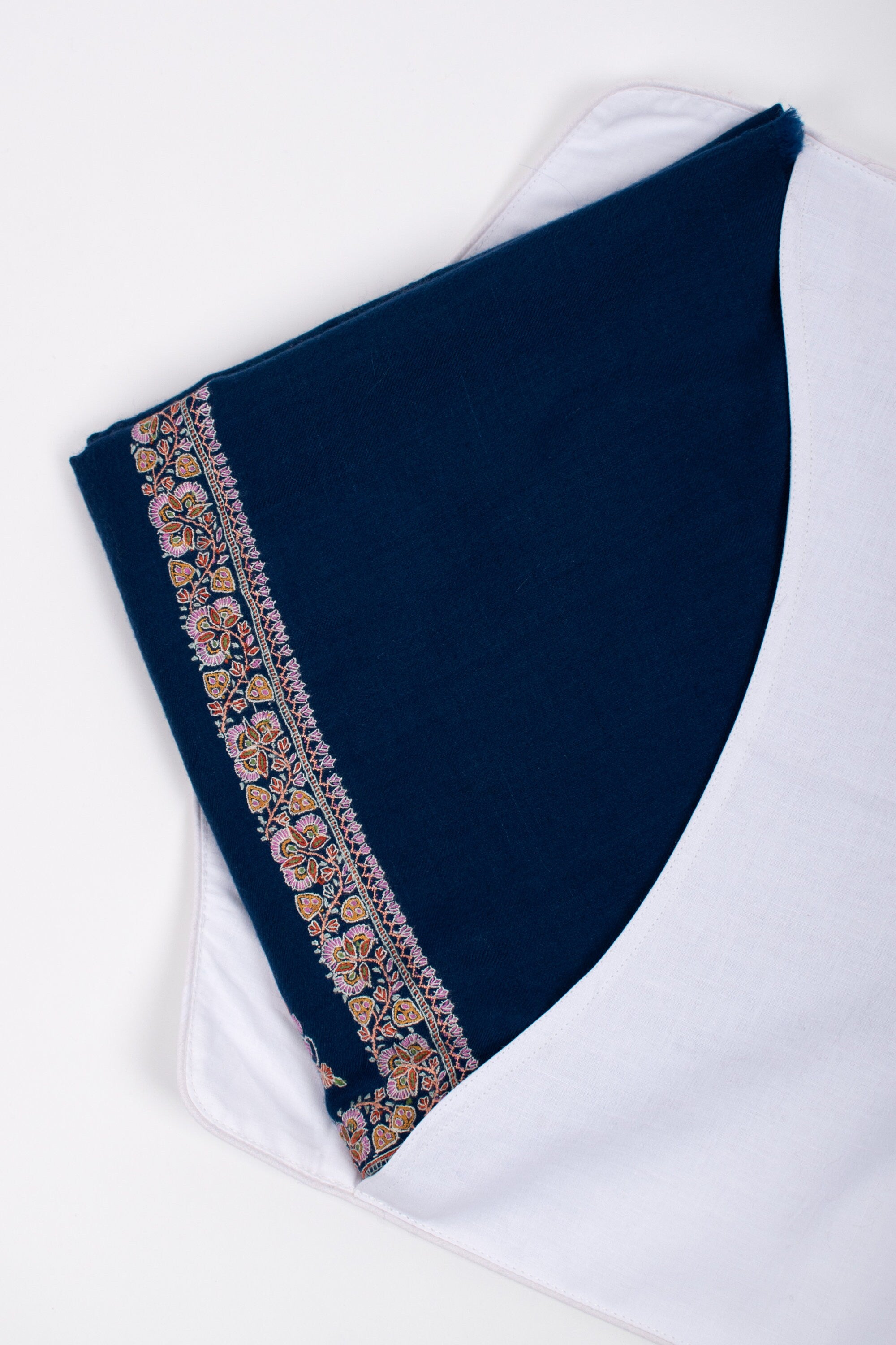 Blue Cashmere Shawls, Happy Colors, Soft Scarves, Kashmir Pashmina, Handmade Shawls, Special Presents, 40x80" - COMO