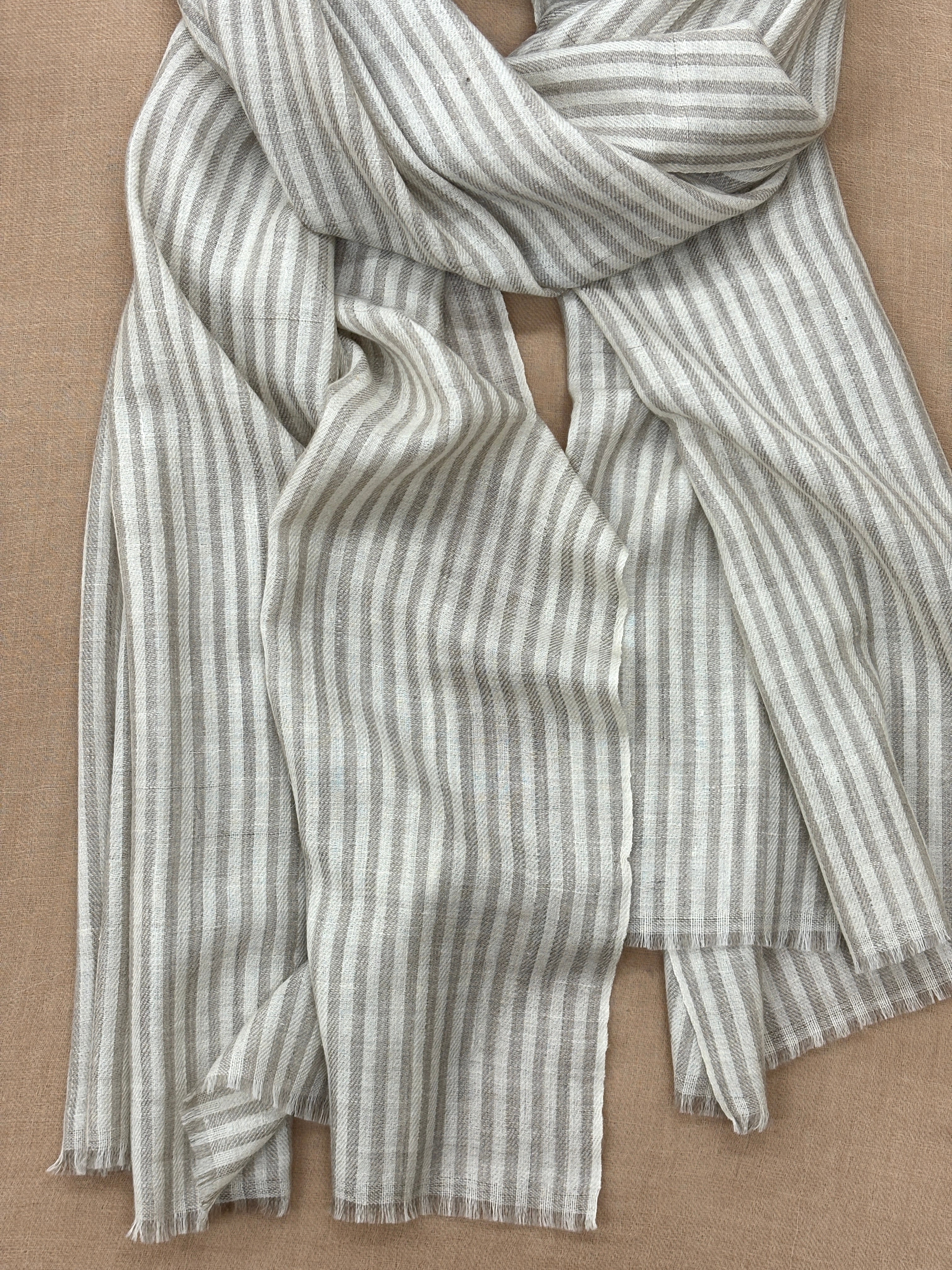 Beige Ivory Classic Cashmere Wrap