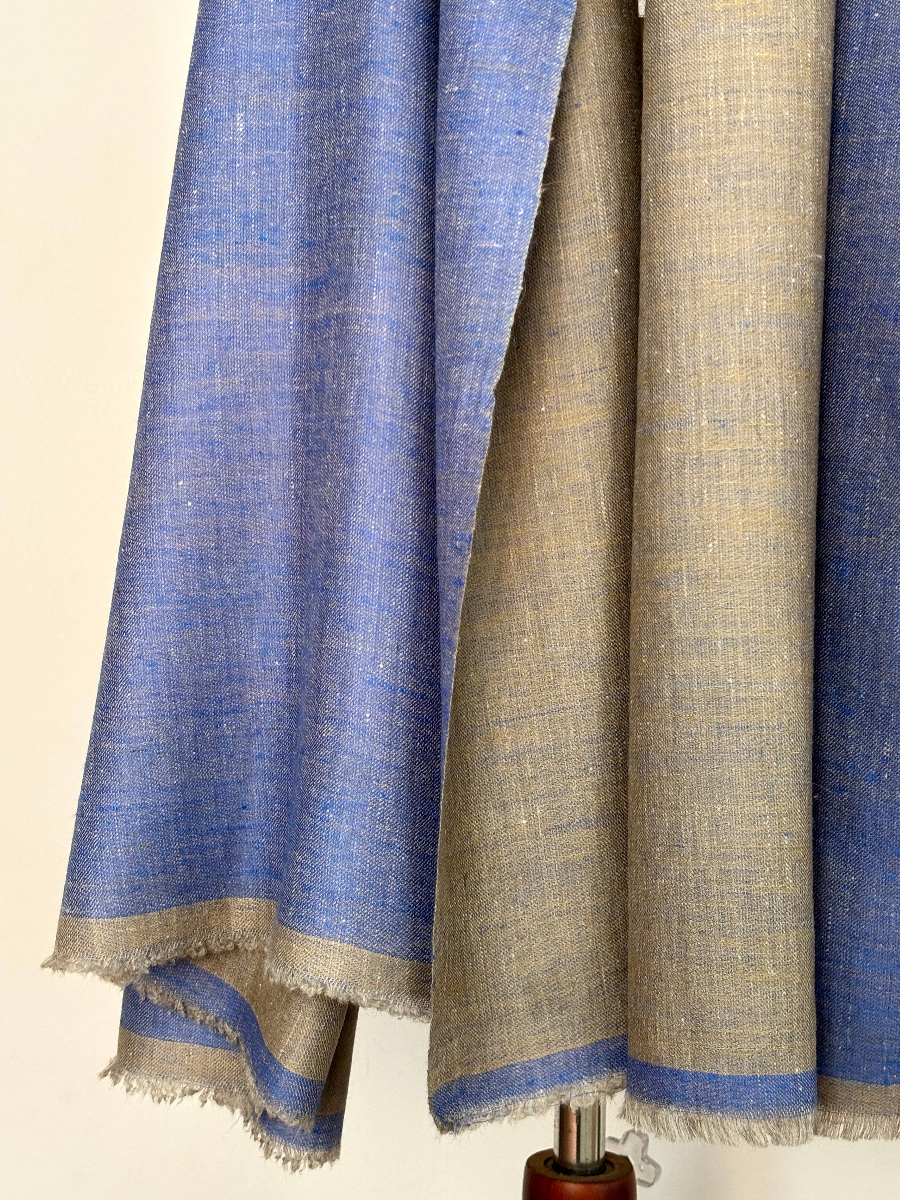 Scialle Pashmina Dorukha Beige Blu