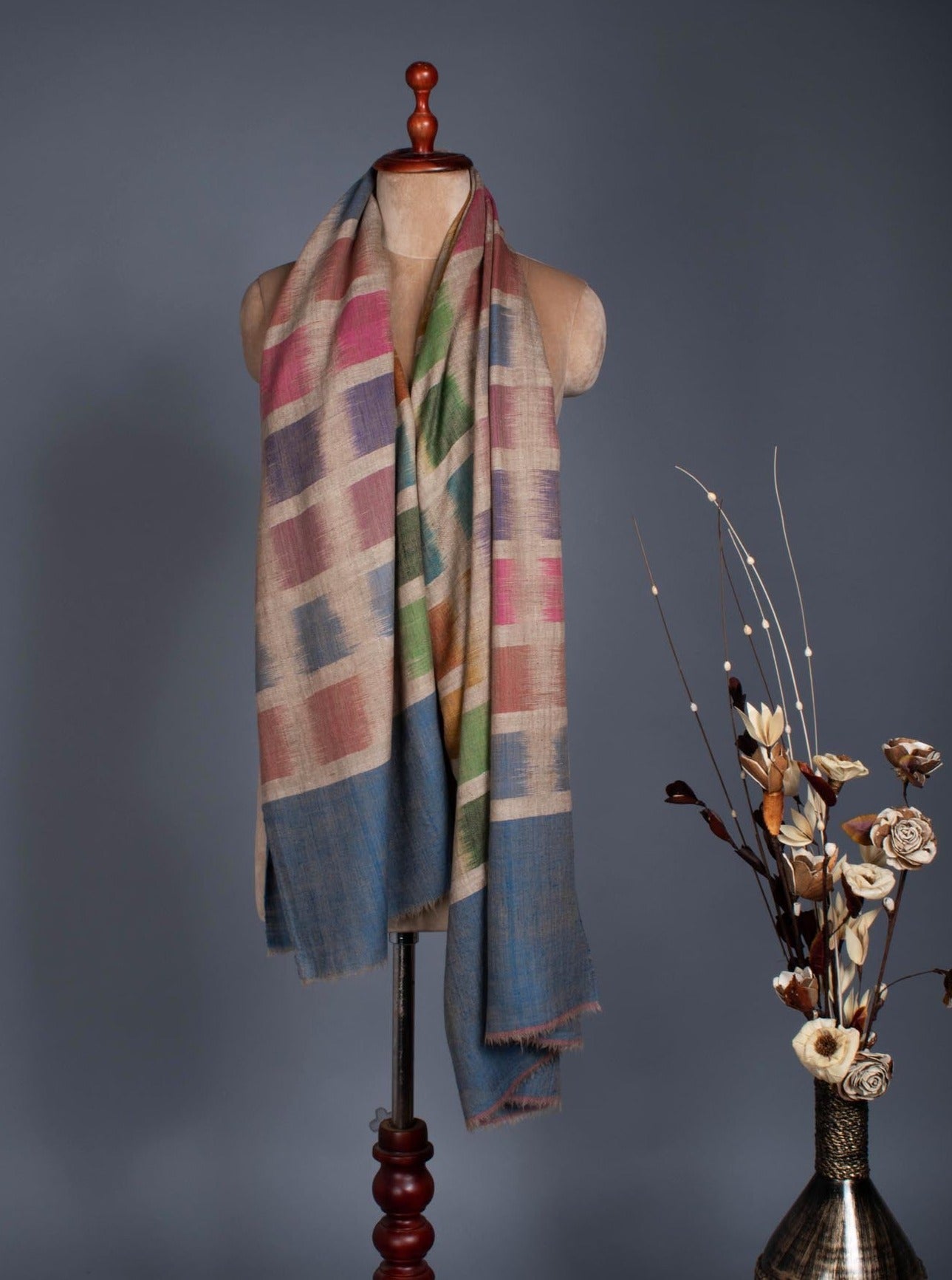 12 色精美艺术 Ikat Pashmina - CUTTACK