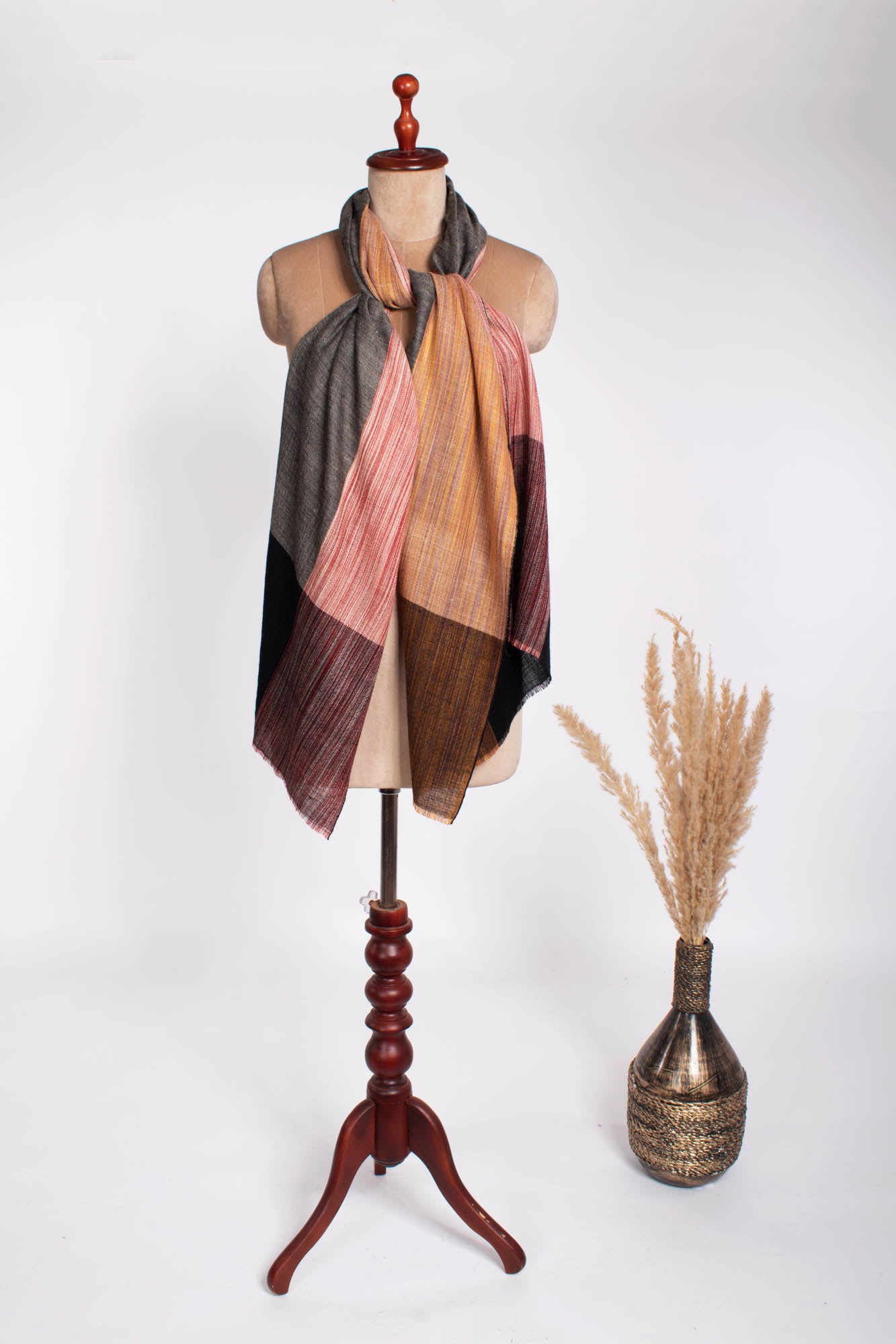 Artisan crafted Cashmere Scarf - TRAFFORD