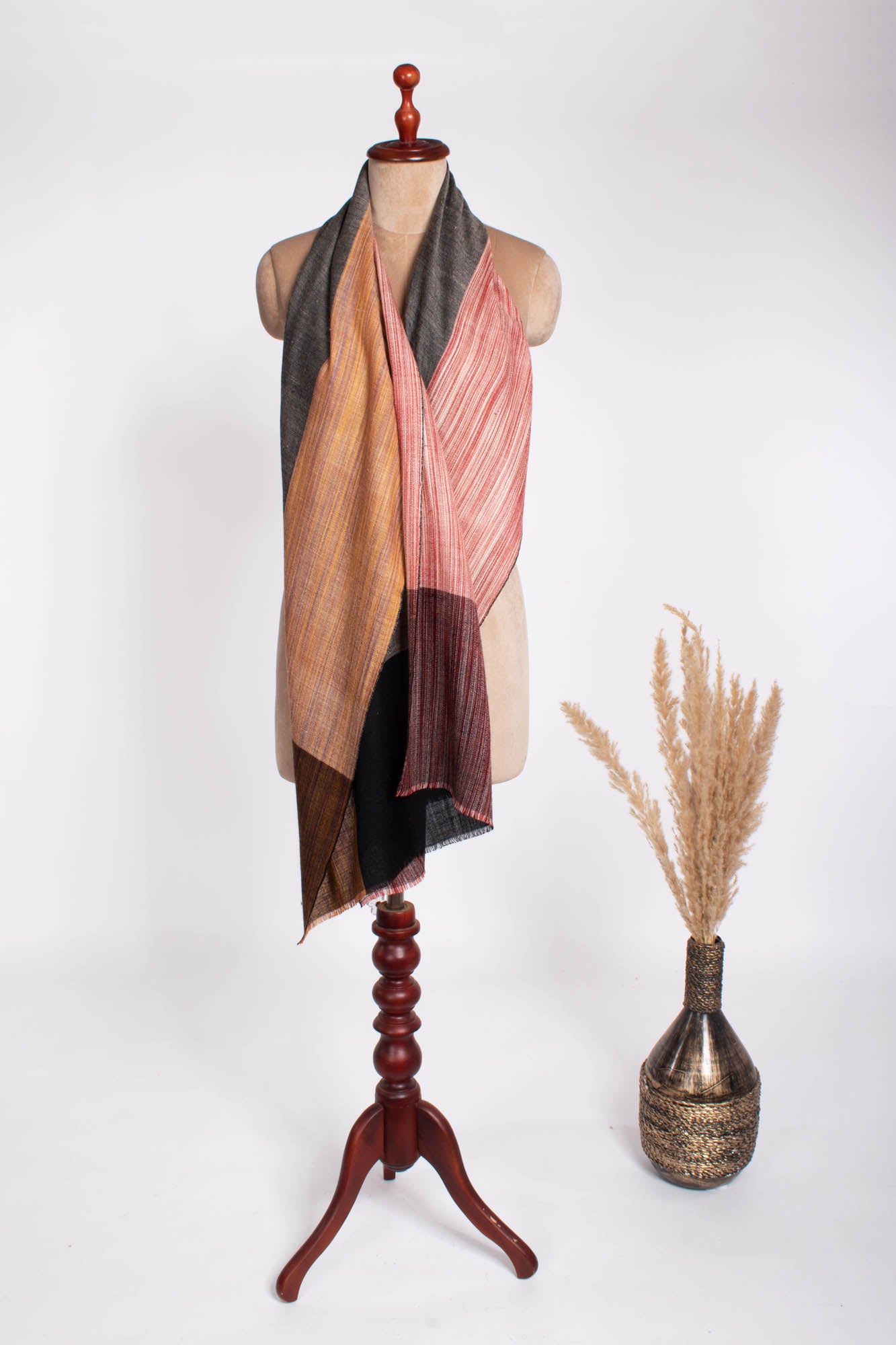 Artisan crafted Khadi Cashmere Scarf - TRAFFORD