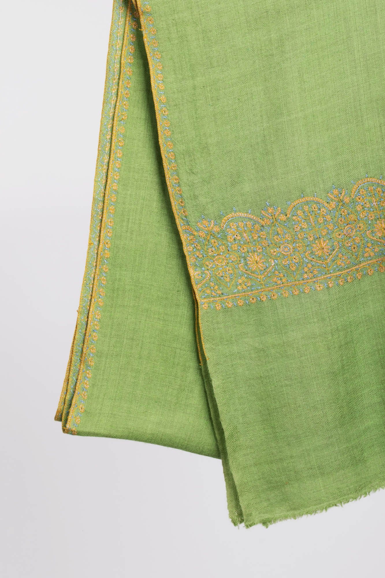 Palladar Sozni Embroidered Indian Cashmere Scarf