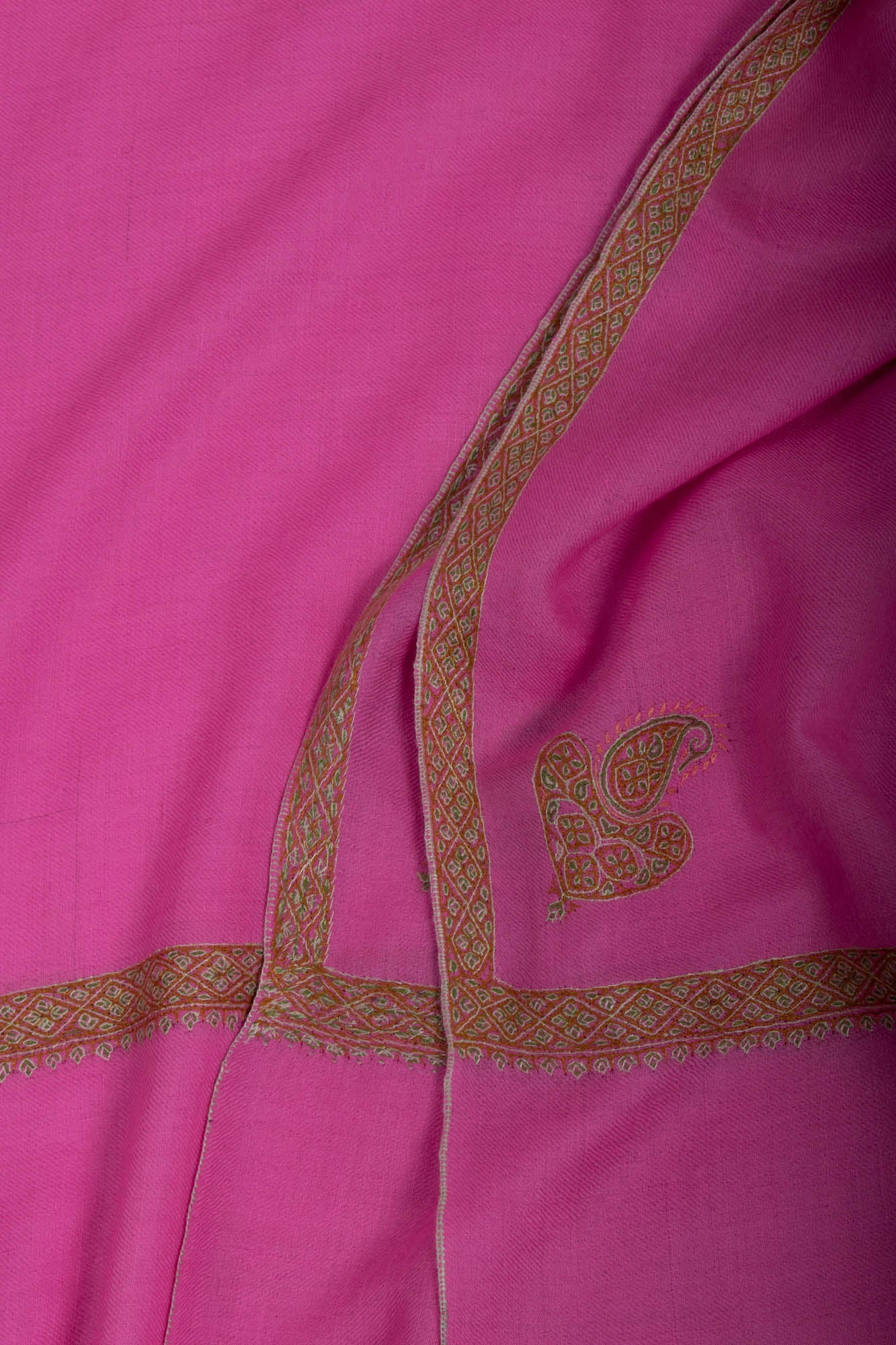 Neon Pink Women Pashmina Wrap - KHUSRAU