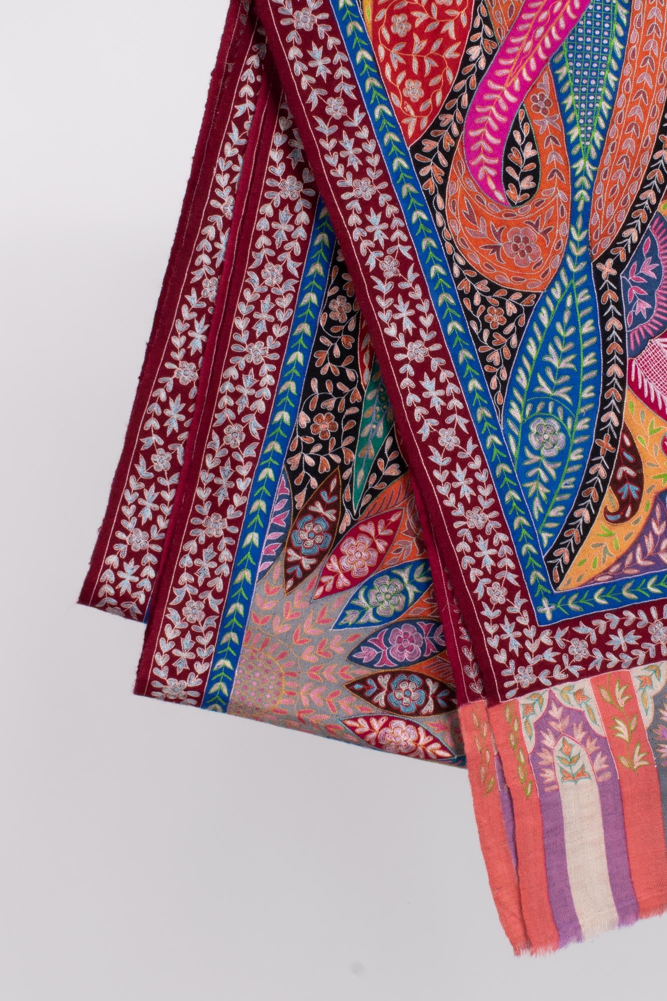 Pure Pashmina Kalamkari Shawl - Sunder