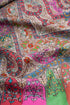 Artistically Adorned Hand-Painted Hook Embroidered Paisley | Pashmina
