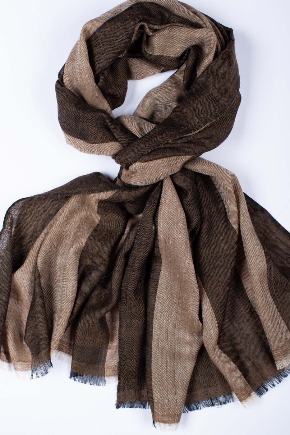 Pashmina cashmere brown scarf shawl shahkaar wedding