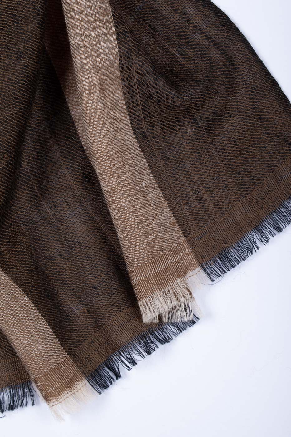 Pashmina cashmere brown scarf shawl shahkaar wedding