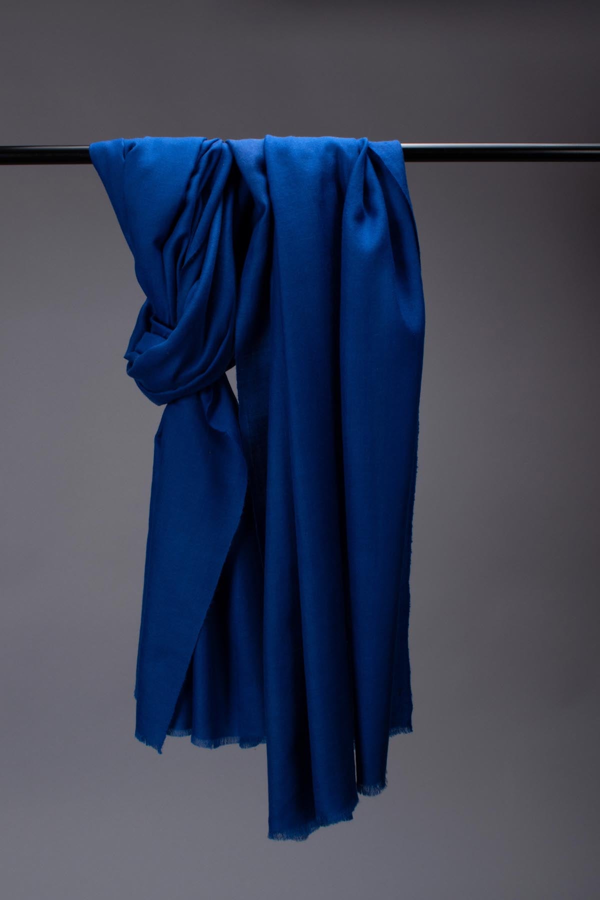 Cobalt Blue Hand Spun Pashmina