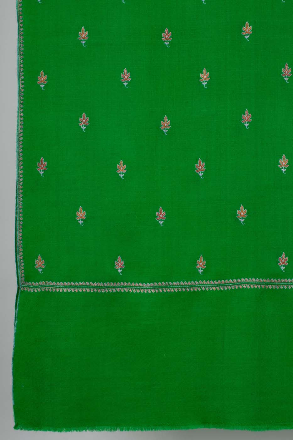 Green Kashmiri Pashmina Shawls by Shahkaar - Luxurious, Handcrafted Shawls from Kashmir