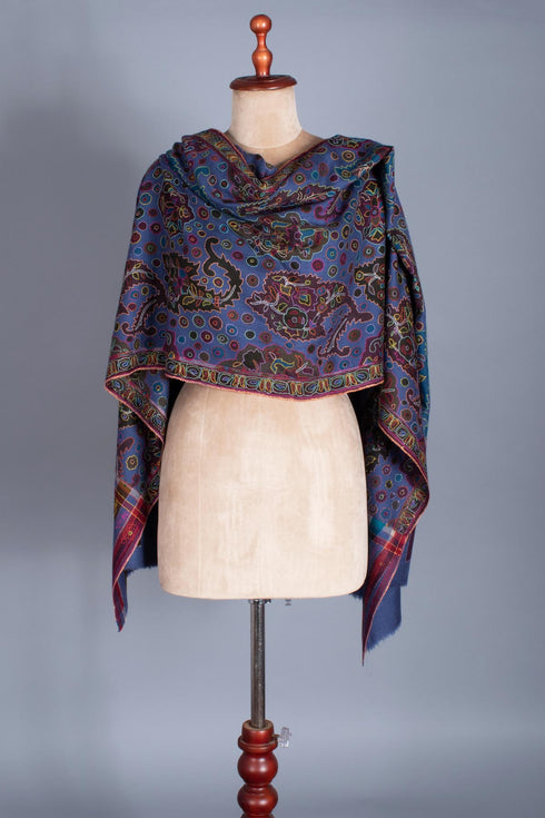 Outline Embroidered Cashmere Shawl - KEA